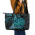 Personalised New Zealand Darts Leather Tote Bag Happiness Is A Tight Threesome Maori Paua Shell