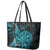 Personalised New Zealand Darts Leather Tote Bag Happiness Is A Tight Threesome Maori Paua Shell