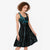 Personalised New Zealand Darts Midi Dress Happiness Is A Tight Threesome Maori Paua Shell - Polynesian Pride