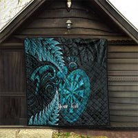 Personalised New Zealand Darts Quilt Happiness Is A Tight Threesome Maori Paua Shell