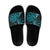Personalised New Zealand Darts Slide Sandals Happiness Is A Tight Threesome Maori Paua Shell - Polynesian Pride