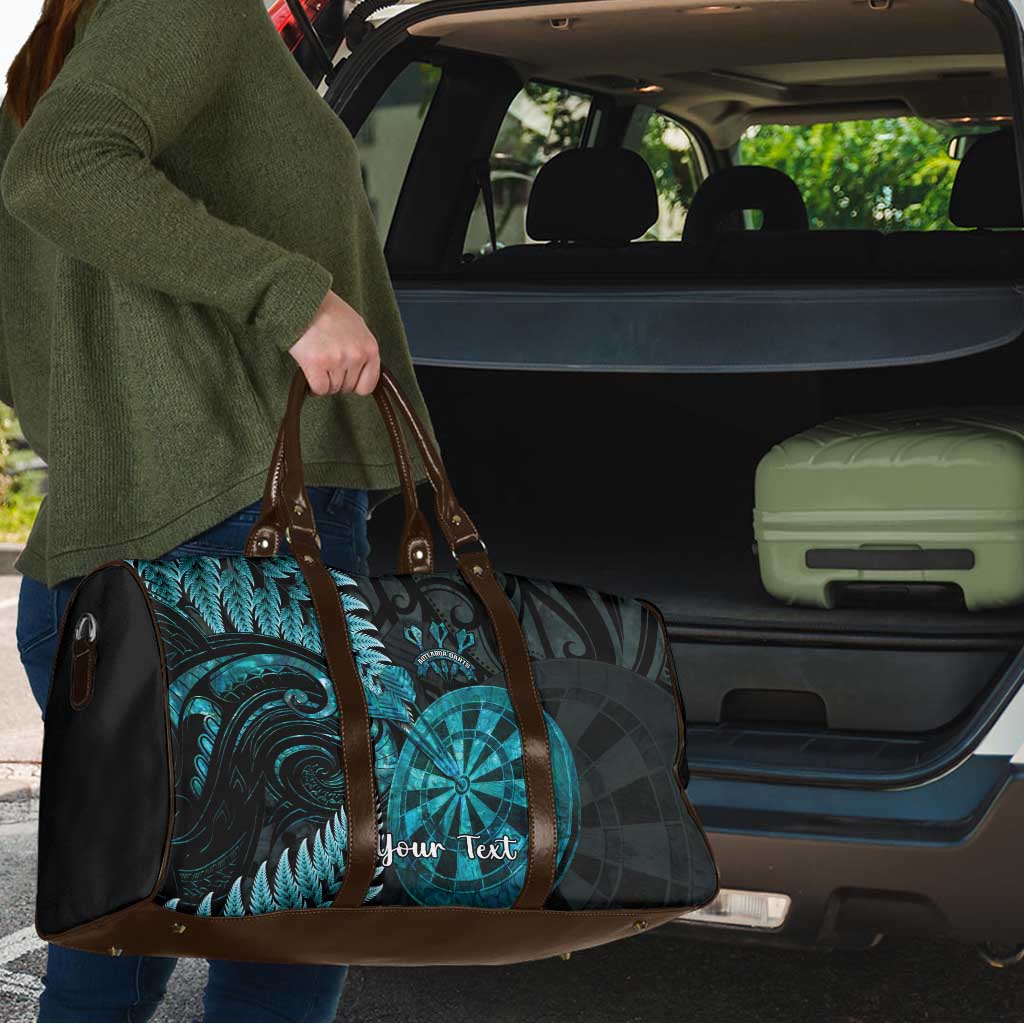 Personalised New Zealand Darts Travel Bag Happiness Is A Tight Threesome Maori Paua Shell - Polynesian Pride