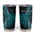 Personalised New Zealand Darts Tumbler Cup Happiness Is A Tight Threesome Maori Paua Shell
