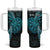 Personalised New Zealand Darts Tumbler With Handle Happiness Is A Tight Threesome Maori Paua Shell