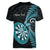 Personalised New Zealand Darts Women V-Neck T-Shirt Happiness Is A Tight Threesome Maori Paua Shell