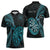 Personalised New Zealand Darts Zipper Polo Shirt Happiness Is A Tight Threesome Maori Paua Shell - Polynesian Pride