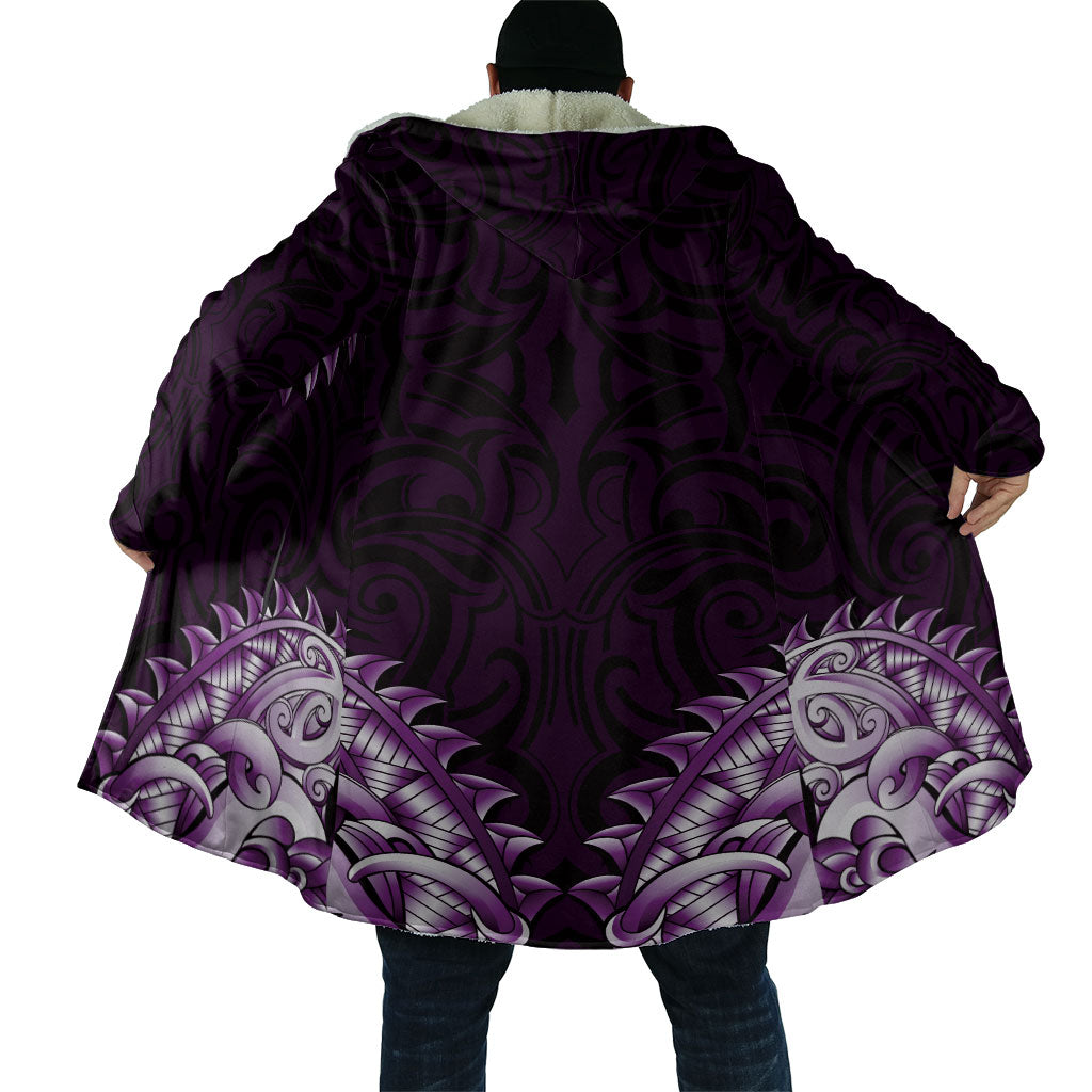 New Zealand Ta Moko Cloak Aotearoa Maori Chest Tattoo Purple LT14 - Polynesian Pride