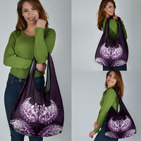 New Zealand Ta Moko Grocery Bag Aotearoa Maori Chest Tattoo Purple LT14 - Polynesian Pride
