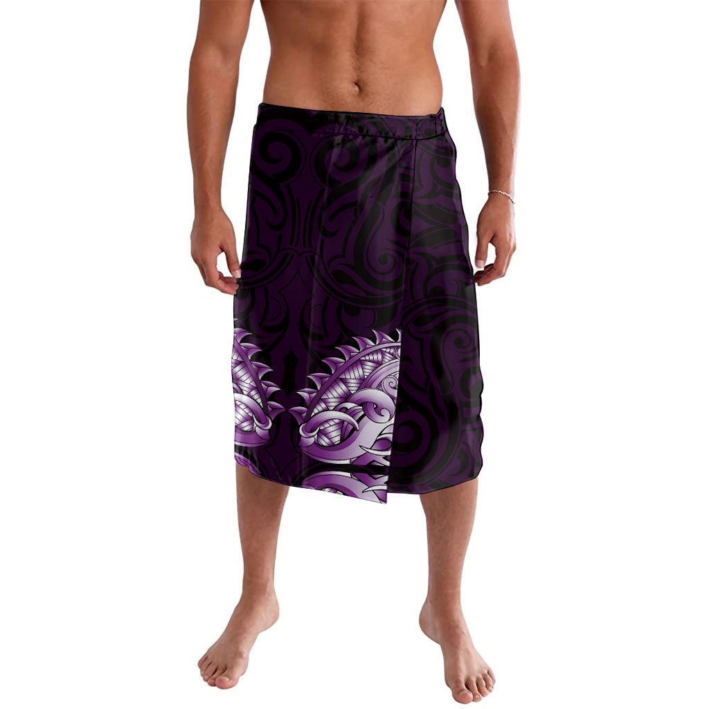 New Zealand Ta Moko Lavalava Aotearoa Maori Chest Tattoo Purple LT14 Purple - Polynesian Pride