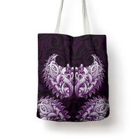 New Zealand Ta Moko Tote Bag Aotearoa Maori Chest Tattoo Purple LT14 - Polynesian Pride
