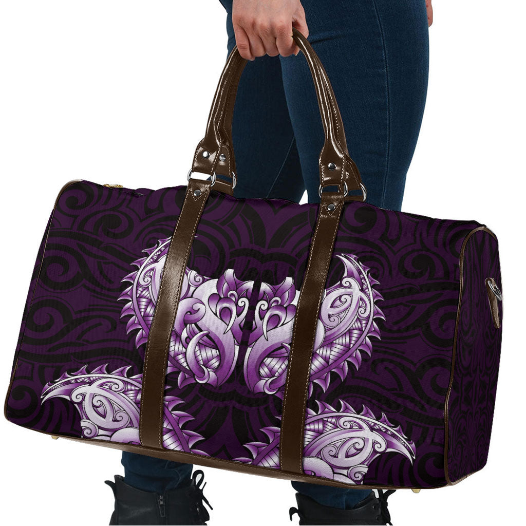 New Zealand Ta Moko Travel Bag Aotearoa Maori Chest Tattoo Purple LT14 - Polynesian Pride