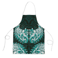 New Zealand Ta Moko Apron Aotearoa Maori Chest Tattoo Turquoise LT14 Turquoise - Polynesian Pride