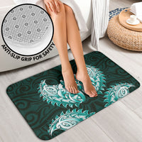 New Zealand Ta Moko Bathroom Set Aotearoa Maori Chest Tattoo Turquoise LT14 - Polynesian Pride