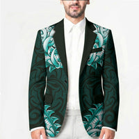 New Zealand Ta Moko Blazer Aotearoa Maori Chest Tattoo Turquoise LT14 - Polynesian Pride