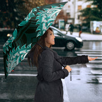 New Zealand Ta Moko Umbrella Aotearoa Maori Chest Tattoo Turquoise LT14 - Polynesian Pride