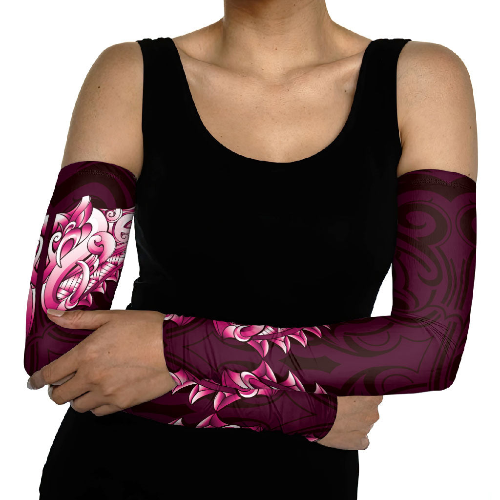 New Zealand Ta Moko Arm Sleeves Aotearoa Maori Chest Tattoo Pink LT14 - Polynesian Pride