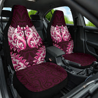 New Zealand Ta Moko Car Seat Cover Aotearoa Maori Chest Tattoo Pink LT14 One Size Pink - Polynesian Pride