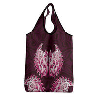 New Zealand Ta Moko Grocery Bag Aotearoa Maori Chest Tattoo Pink LT14 - Polynesian Pride