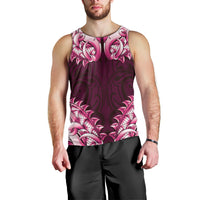 New Zealand Ta Moko Men Tank Top Aotearoa Maori Chest Tattoo Pink LT14 - Polynesian Pride