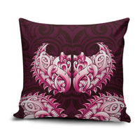 New Zealand Ta Moko Pillow Cover Aotearoa Maori Chest Tattoo Pink LT14 Pink - Polynesian Pride