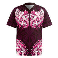 New Zealand Ta Moko Rugby Jersey Aotearoa Maori Chest Tattoo Pink LT14 Pink - Polynesian Pride