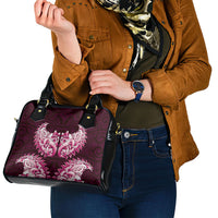 New Zealand Ta Moko Shoulder Handbag Aotearoa Maori Chest Tattoo Pink LT14 - Polynesian Pride