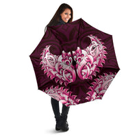 New Zealand Ta Moko Umbrella Aotearoa Maori Chest Tattoo Pink LT14 - Polynesian Pride