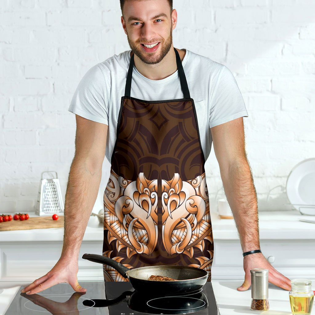 New Zealand Ta Moko Apron Aotearoa Maori Chest Tattoo Orange LT14 - Polynesian Pride
