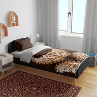 New Zealand Ta Moko Bedding Set Aotearoa Maori Chest Tattoo Orange LT14 - Polynesian Pride