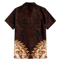 New Zealand Ta Moko Hawaiian Shirt Aotearoa Maori Chest Tattoo Orange LT14 - Polynesian Pride