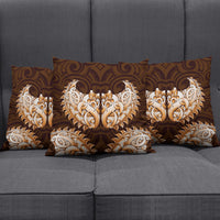 New Zealand Ta Moko Pillow Cover Aotearoa Maori Chest Tattoo Orange LT14 - Polynesian Pride