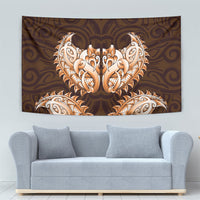 New Zealand Ta Moko Tapestry Aotearoa Maori Chest Tattoo Orange LT14 - Polynesian Pride