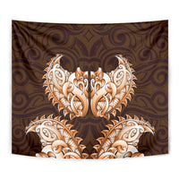 New Zealand Ta Moko Tapestry Aotearoa Maori Chest Tattoo Orange LT14 - Polynesian Pride
