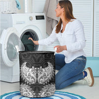 New Zealand Ta Moko Laundry Basket Aotearoa Maori Chest Tattoo Black LT14 - Polynesian Pride