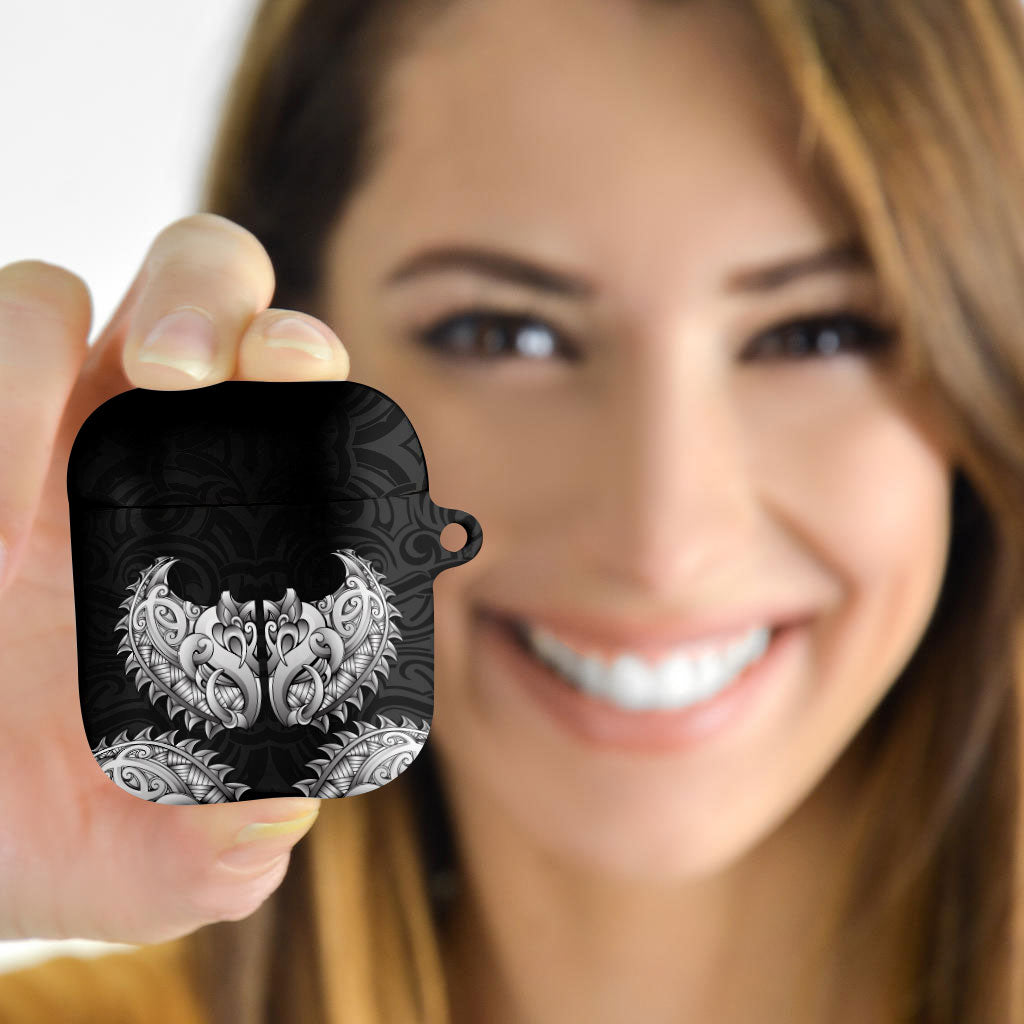 New Zealand Ta Moko AirPods Case Aotearoa Maori Chest Tattoo Black LT14 - Polynesian Pride