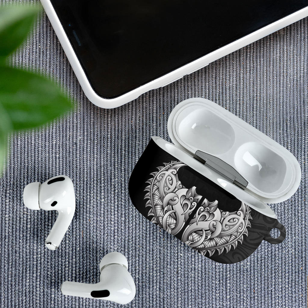 New Zealand Ta Moko AirPods Case Aotearoa Maori Chest Tattoo Black LT14 - Polynesian Pride