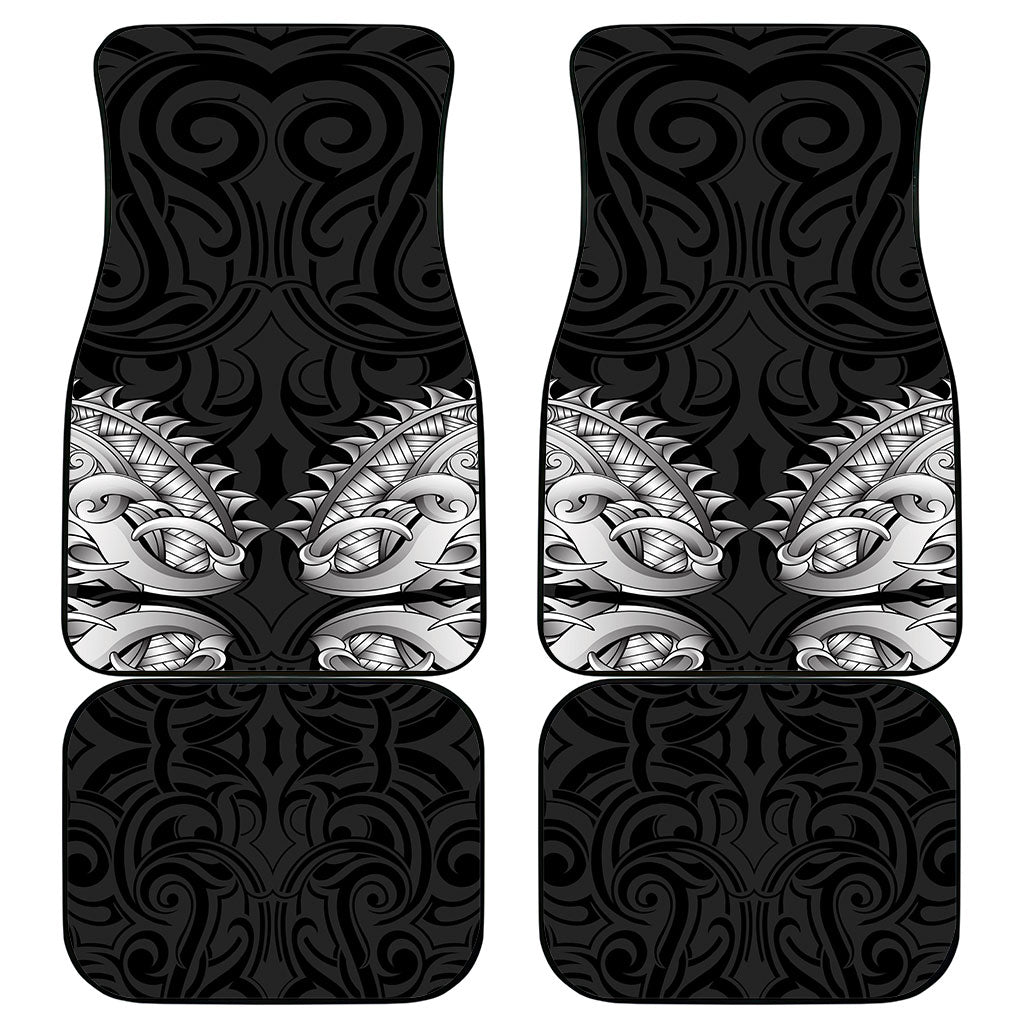 New Zealand Ta Moko Car Mats Aotearoa Maori Chest Tattoo Black LT14 - Polynesian Pride