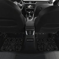 New Zealand Ta Moko Car Mats Aotearoa Maori Chest Tattoo Black LT14 Set 2pcs - Back Black - Polynesian Pride