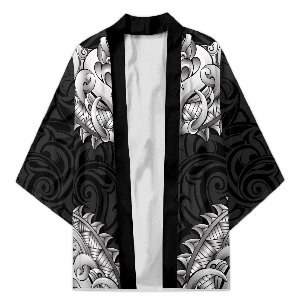 New Zealand Ta Moko Kimono Aotearoa Maori Chest Tattoo Black LT14 Unisex Black - Polynesian Pride