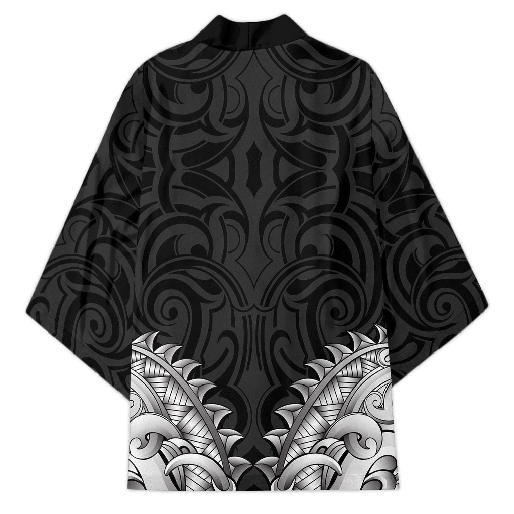 New Zealand Ta Moko Kimono Aotearoa Maori Chest Tattoo Black LT14 - Polynesian Pride