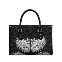 New Zealand Ta Moko Leather Bag Aotearoa Maori Chest Tattoo Black LT14 - Polynesian Pride