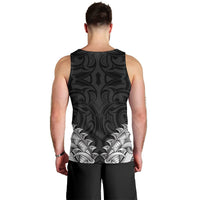 New Zealand Ta Moko Men Tank Top Aotearoa Maori Chest Tattoo Black LT14 - Polynesian Pride