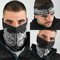 New Zealand Ta Moko Neck Gaiter Aotearoa Maori Chest Tattoo Black LT14 - Polynesian Pride