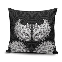 New Zealand Ta Moko Pillow Cover Aotearoa Maori Chest Tattoo Black LT14 Black - Polynesian Pride