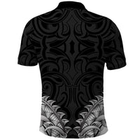 New Zealand Ta Moko Polo Shirt Aotearoa Maori Chest Tattoo Black LT14 - Polynesian Pride