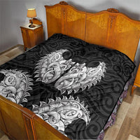 New Zealand Ta Moko Quilt Aotearoa Maori Chest Tattoo Black LT14 - Polynesian Pride