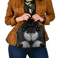 New Zealand Ta Moko Shoulder Handbag Aotearoa Maori Chest Tattoo Black LT14 - Polynesian Pride