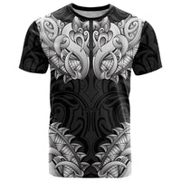 New Zealand Ta Moko T Shirt Aotearoa Maori Chest Tattoo Black LT14 Black - Polynesian Pride