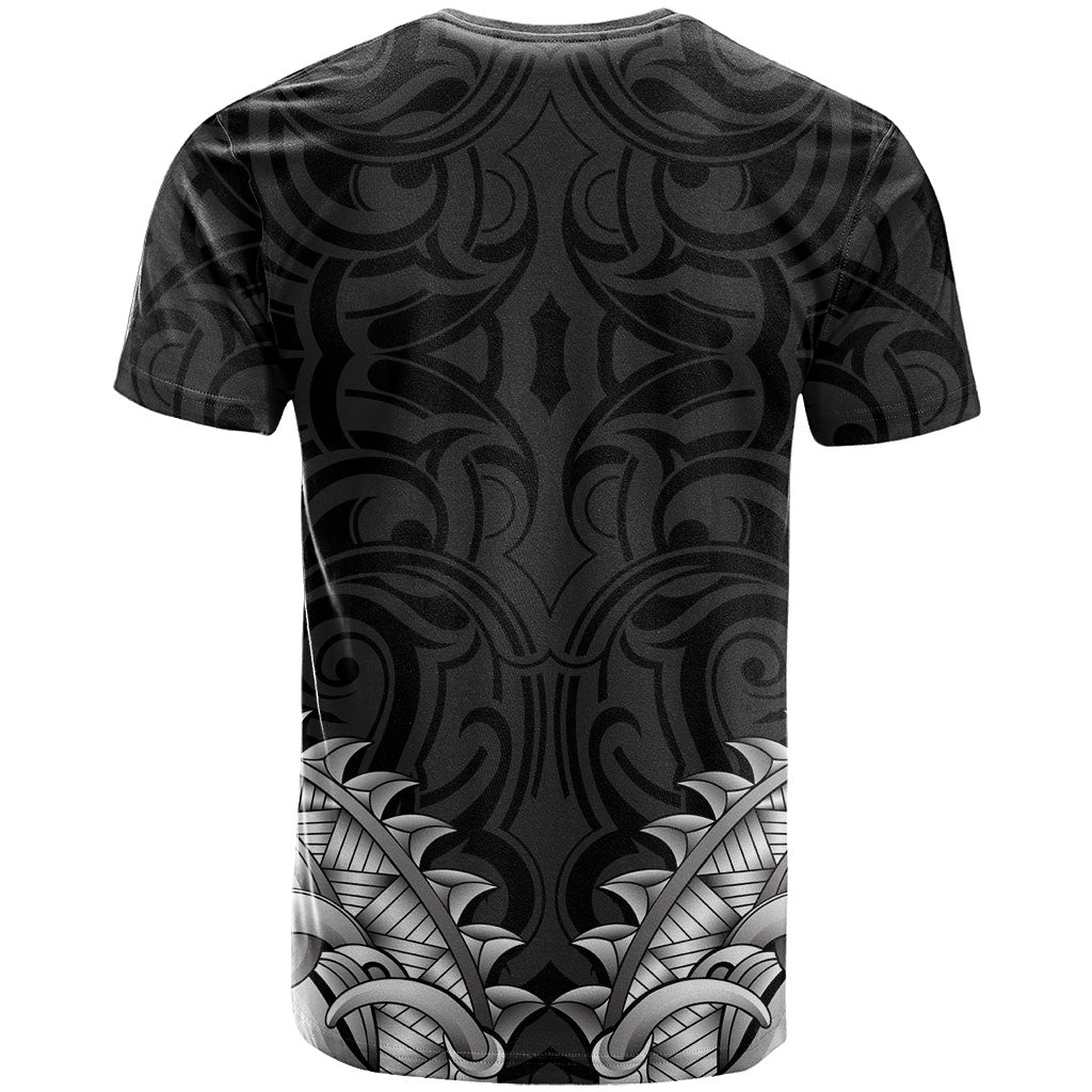 New Zealand Ta Moko T Shirt Aotearoa Maori Chest Tattoo Black LT14 - Polynesian Pride