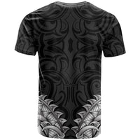 New Zealand Ta Moko T Shirt Aotearoa Maori Chest Tattoo Black LT14 - Polynesian Pride